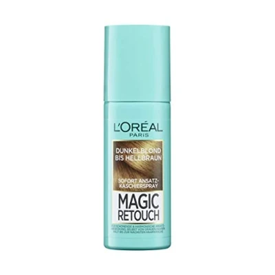 Abbildung von L&#039;Oréal Paris Ansatz Kaschierspray für stufenlose und natürliche Übergänge, Kaschiert Ansätze bis zur nächsten Haarwäsche, Magic Retouch, Dunkelblond Hellbraun, 1 x 75 ml