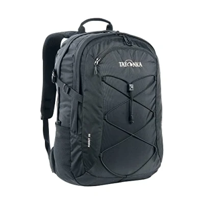 Abbildung von Tatonka Laptop Rucksack Parrot 29 Daypack mit 15 Zoll Notebookfach bietet Platz für mehrere DIN A4 Ordner Damen und Herren Liter schwarz, 48 x 34 13 cm