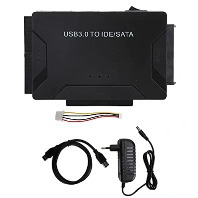 Abbildung von ciciglow USB3.0 zu SATA IDE Adapter,USB Adapter Festplattenkabel HDD SSD Konverter Computerzubehör(EU Plug)