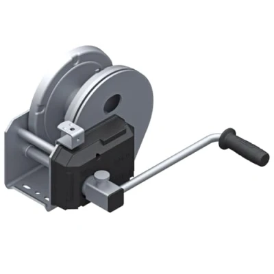 Abbildung von AL KO Seilwinde gebremst PLUS Typ 1201 mit Abrollautomatik ohne Seil / Band bis 1150kg