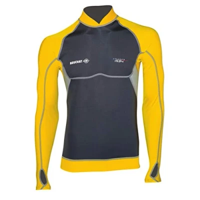Abbildung von Beuchat Men&#039;s Atoll Top aus Neopren, Tauchen Gelb, M