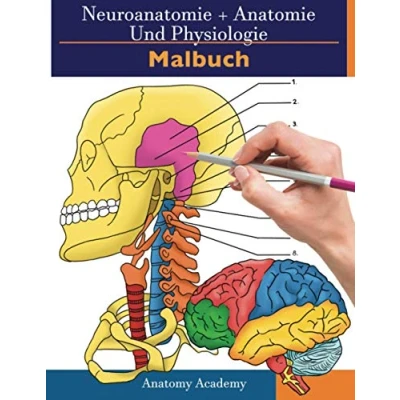 Abbildung von Neuroanatomie + Anatomie und Physiologie Malbuch: 2 in 1 Zusammenstellung Unglaublich detailliertes Arbeitsheft mit Selbsttestfarben für Studium ... Entspannung