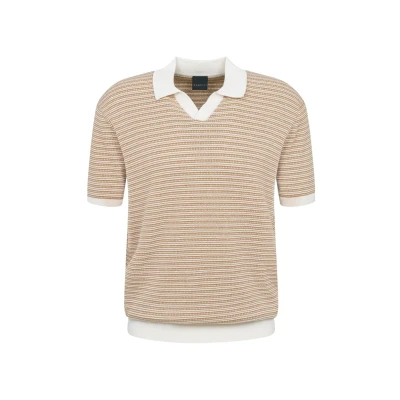 Abbildung von bugatti Kurzarm Poloshirt, Herren, Größe: XL, Taupe