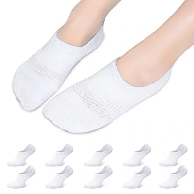 Abbildung von Falechay Sneaker Socken Damen Füßlinge Herren No Show Sneakersocken Anti Rutsch Unisex Weiß 47 50