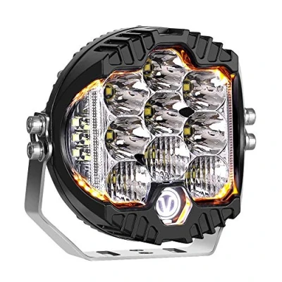 Abbildung von HAWEE 50W LED Arbeitsscheinwerfer Angel Eye Scheinwerfer Combo Light Spot Flutlicht Nebelscheinwerfer Fahrlichter für Off Road 4x4 SUV UTV ATV Schwerlast LKW Traktor Boot