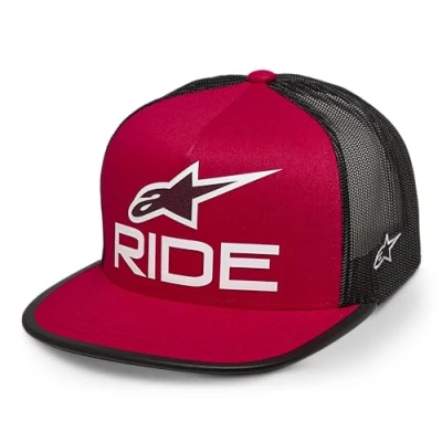 Abbildung von Alpinestars Herren Ride 4.0 Trucker Hat Baseballkappe, Rot/Schwarz/Weiß, One Size