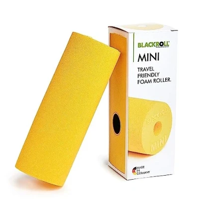 Abbildung von Blackroll Mini Foam Roller Einheitsgröße, Farbe: Gelb, ideal für unterwegs