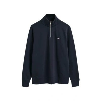 Abbildung von GANT Shield HALF ZIP Sweatshirt, Herren, Größe: Small, Evening blue