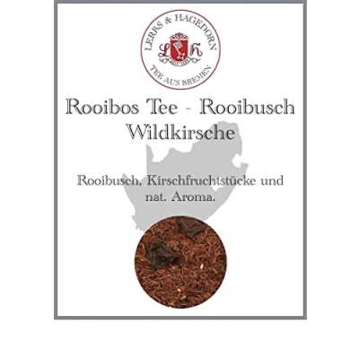 Abbildung von Lerbs &amp; Hagedorn, Rooibos Tee Rooibusch Wildkirsche 250g (Ca. 20 Liter) Kirschfruchtstücke