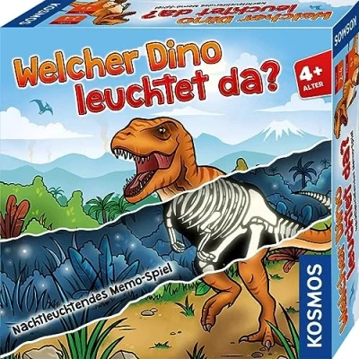 Abbildung von Kosmos Spiel, Welcher Dino leuchtet da? (Nachtleuchtendes Memo Spiel)