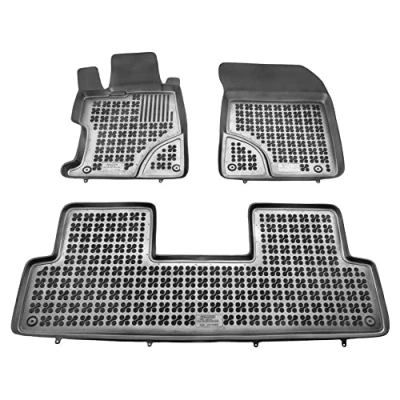 Abbildung von REZAW PLAST 200915 Fußmattensatz Gummi hinten schwarz HONDA: CIVIC 8 Hatchback, Stufenheck