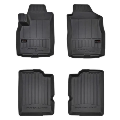 Abbildung von FROGUM 3D407190 Fußmattensatz Gummi vorne und hinten 4 schwarz FIAT: Panda II Schrägheck