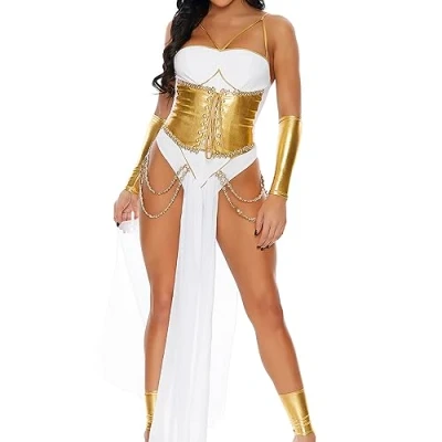 Abbildung von Forplay Damen Feeling Godly Goddess Costume Kostüme in Erwachsenengröße, weißgold, S M