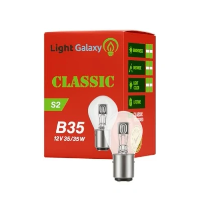Abbildung von S2 Bilux Superhelle Halogen Birne 12V 35/35W Sockelausführung: BA20d Fernlicht Abblendlicht Menge:2
