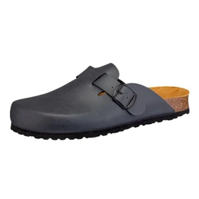 Abbildung von LICO Bioline Pantolette flach, Herren, Größe: 39, Anthrazit Schuhe