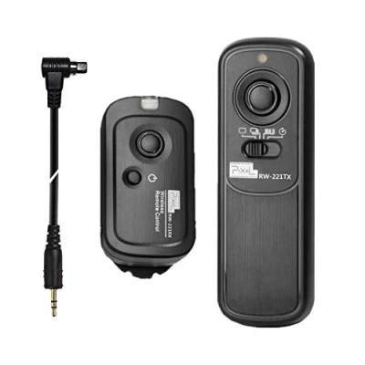 Abbildung von Pixel Kabellose Fernauslöser RW 221/N3 Kamera Funkfernauslöser Kompatibel mit Canon EOS R5 10D 6D II 1DX III 1DS 1D C IV N 5D 7DII 50D 40D wie RS 80N3