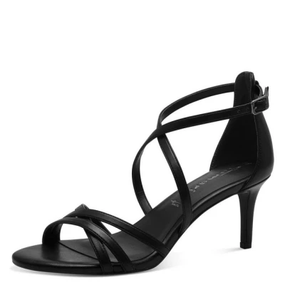 Abbildung von Tamaris Riemensandalette, Damen, Größe: 39, Black Schuhe