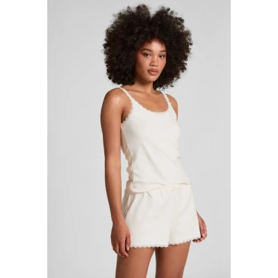 Abbildung von Hunkemöller Nachtwäsche Hose, Damen, Größe: XSxXS, White