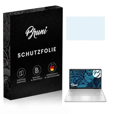 Abbildung von Bruni Schutzfolie kompatibel mit HP Pavilion x360 14 ek0775ng Folie, glasklare Displayschutzfolie (2X)