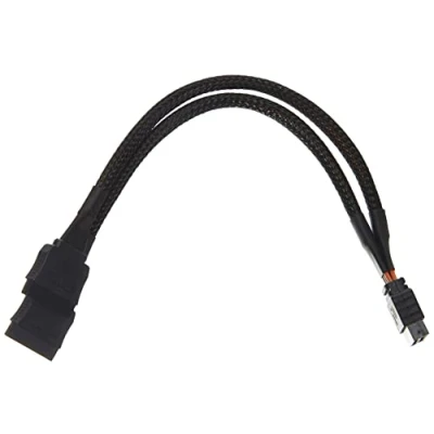 Abbildung von Delock 60135 SATA Stromkabel 15 Pin Buchse &gt; 2 x Pin... Computer Kabel, S ATA