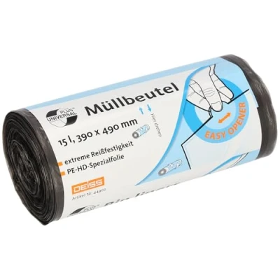Abbildung von Müllbeutel DEISS UNIVERSAL PLUS 15 L, 50 er Pack