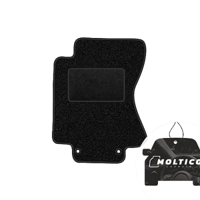 Abbildung von moto MOLTICO Fahrer Fußmatte Auto Velours Fahrerseite Autoteppiche Schwarz Fahrermatte 1 teilig passend für Jaguar XE ab 2015