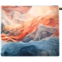 Abbildung von CHERRY XTRFY GP5, Gaming Mauspad aus Stoff in L (460 x 400 4 mm), Glattes Speed Pad für Präzision, Vernähte Kanten, rutschfest, Maschinenwaschbar, Amnis Blue