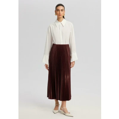 Abbildung von Touché Privé Alinienrock, Damen, Größe: One Size, Burgundy