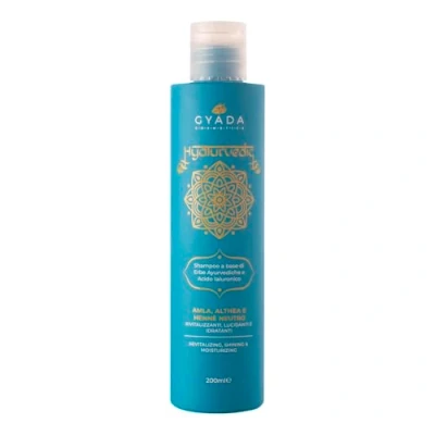 Abbildung von GYADA COSMETICS, Hyalurvedic Revitalisierendes Shampoo gegen Frizz dank 3D Hair Complex für trockenes, krauses und fibröses Haar, auf Basis von Amla, Althea, Henna neutral, 200 ml