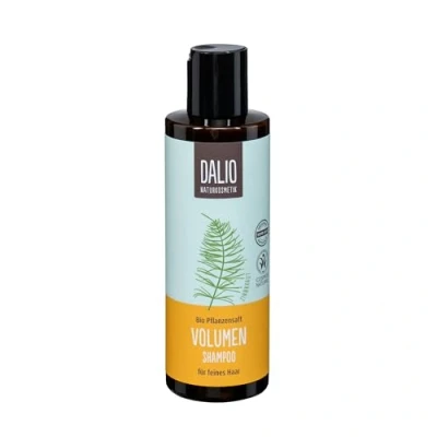 Abbildung von DALIO Volumen Shampoo 1x 200 ml Flasche für feines Haar schafft volles Haar, ohne zu beschweren mit Pflanzensaft Zinnkraut zertifizierte vegane Naturkosmetik