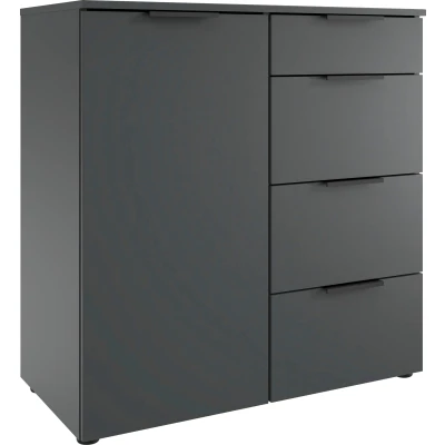 Abbildung von Wimex Kombikommode &quot;Amsterdam by fresh to go&quot;, mit farblich abgestimmten Metallgriffen, 81cm breit