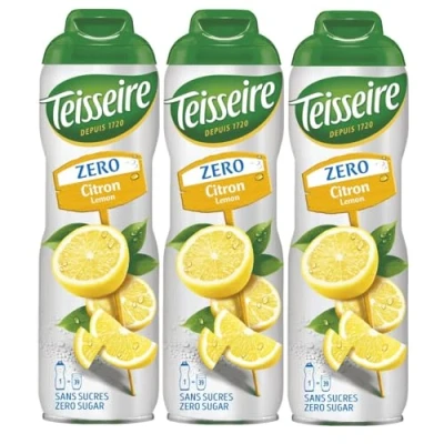 Abbildung von Teisseire Sirup Lemon/Zitrone zero Zucker 600ml Cocktails (3er Pack)