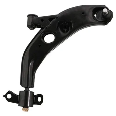 Abbildung von FEBI BILSTEIN 42400 Querlenker mit Halter Trag /Führungsgelenk, Lager Vorderachse rechts, unten Stahlblech MAZDA: 626 IV Schrägheck