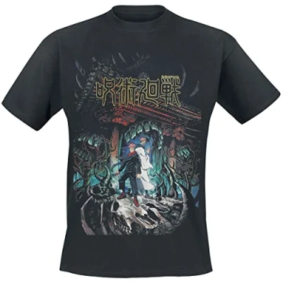Abbildung von Henry Tiger Jujutsu Kaisen Poster Tshirt print, Herren, Größe: XL, Black