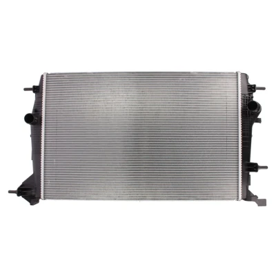 Abbildung von VALEO 735181 Kühler, Motorkühlung Aluminium 652 430 34 ohne Kühlmittelregler Kühlrippen gelötet RENAULT: SCENIC 3, GRAND 3