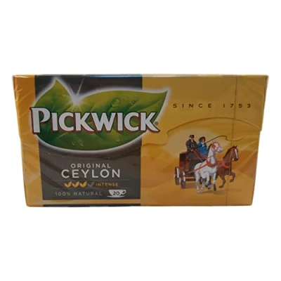 Abbildung von Pickwick Tee Ceylon, reiner Tee, Schwarzer Schwarztee, 20 Teebeutel