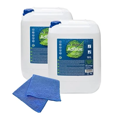 Abbildung von baytronic 2X AGROLA AdBlue® inkl. Füllschlauch 10 L + Microfasertuch blau