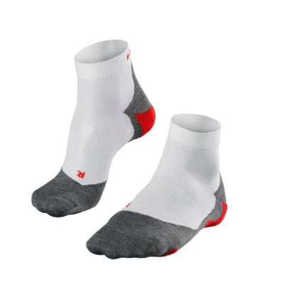 Abbildung von Falke RU5 RACE Short Running Functional Extralightcushioned Sportsocken, Herren, Größe: 46/48, White/grey