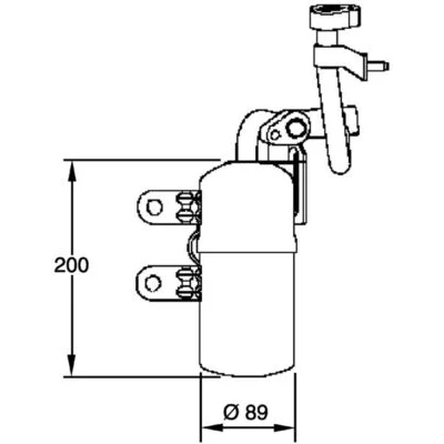 Abbildung von MAHLE ORIGINAL AD 280 000P Trockner VOLVO: C30, V50, S40 II