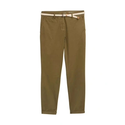 Abbildung von TOM Tailor SLIM Chino, Damen, Größe: 34x32, Golden olive green