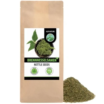 Abbildung von Brennesselsamen (500g), Brennesselsaat 100% naturrein, Brennessel Samen natürlich ohne Zusätze, vegan