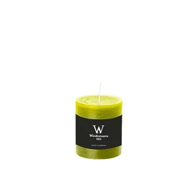 Abbildung von Wiedemann Marble Rustik Kerzen, Stumpenkerzen, Apfelgrün 80 x Ø 68 mm
