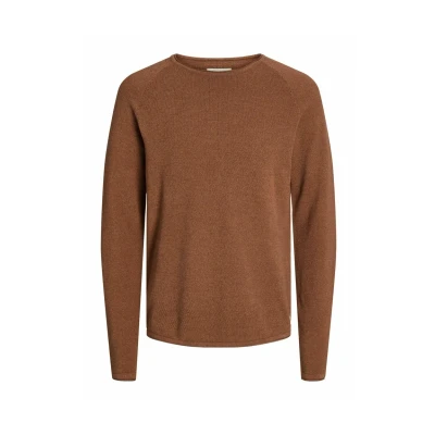 Abbildung von Jack &amp; Jones Jjehill CREW NECK NOOS Strickpullover, Herren, Größe: XS, Mocha bisque