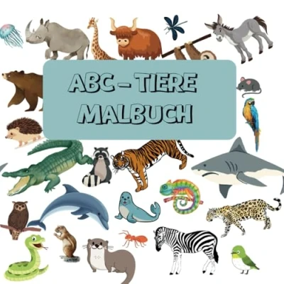 Abbildung von ABC Tiere Malbuch: Lern Malbuch für Kinder ab 5 Jahren