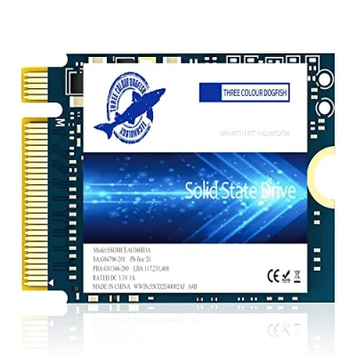 Abbildung von Dogfish SSD M.2 2230 NVMe PCIe 4.0 512GB 3D TLC NAND Gaming Internal Solid State Drive Kompatibel mit Steam Deck PS5 Surface Pro Laptop Desktop (M.2 4.0, 512GB)