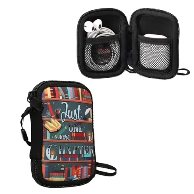 Abbildung von kwmobile in Ear Kopfhörer Tasche kompatibel mit Headphones Hülle Neopren Cover Case 6 x 9 cm Innenmaße Etui Mehrfarbig