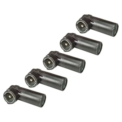 Abbildung von tomzz Audio 1500 003 5 Antennenadapter Stück DIN 150 OHM auf ISO 50 alt neu Winkelstecker Kunststoffmantel