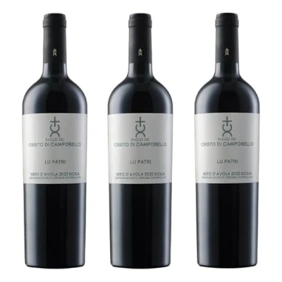 Abbildung von 3x 0,75l 2020er Cristo di Campobello Lu Patri Nero d&#039;Avola Sicilia D.O.P. Sizilien Italien Rotwein trocken