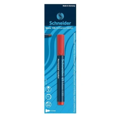 Abbildung von Schneider Maxx 130 Permanent Marker (Strichstärke: 1 3 mm, nachfüllbar) 1er Blister rot