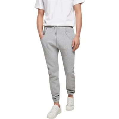 Abbildung von Build Your Brand Herren Heavy Deep Crotch Sweatpants, Grau (Heather Grey), XXL